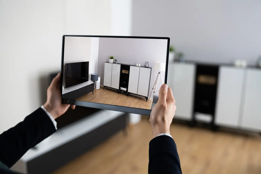 Visite virtuelle sur tablette